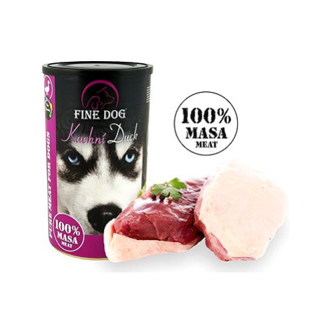 Fine Dog konzerva kachní 100 % masa 2 × 1200 g