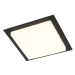 Moderní stropní svítidlo černé hranaté vč. LED IP44 - Lys