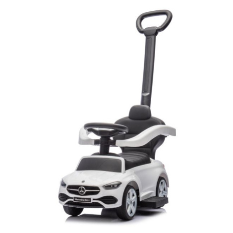 mamido  Dětské odrážedlo auto s vodící tyčí Mercedes bílé