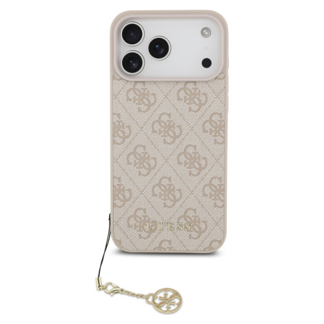 Zadní kryt Guess 4G Charm pro Apple iPhone 17 Pro Max, tone on tone pink
