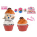 Mikro Trading Cupcake medvídek plyšový 10cm vonící, 12 druhů v blistru