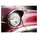 Fotografie American classic car Bel Air 1957 Headlight, Beate Gube, (40 x 30 cm)