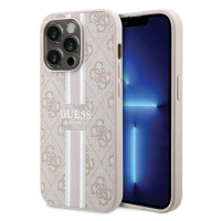 Zadní Kryt Guess pro Apple iPhone 15 Pro Max Printed Stripes MagSafe béžová