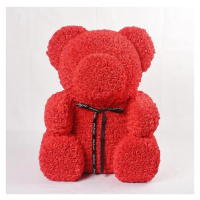 Medvídek z růží - Červený 70 cm, Červená Základní balení