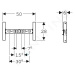 GEBERIT Duofix Montážní prvek příčného nosníku pro nástěnnou armaturu na omítku 111.770.00.1