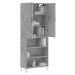 vidaXL Skříň highboard betonově šedá 69,5x34x180 cm kompozitní dřevo