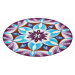 GRUND Mandala předložka VDĚČNOST fialová Rozměr: ø 60 cm