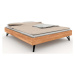 Dvoulůžková postel z bukového dřeva 200x200 cm Golo - The Beds