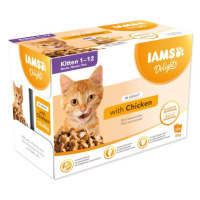 Kapsička IAMS KITTEN - multipack v omáčce 1020g (12x85gr)