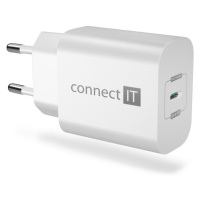 CONNECT IT Voyager2 nabíjecí adaptér 1×USB-C, 25W PD, bílá