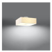Bílé stropní svítidlo se skleněno-textilním stínidlem 45x45 cm Kortez – Nice Lamps