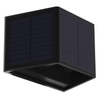 LED Solární nástěnné svítidlo WINGS LED/2W/3,2V 6000K IP54 černá