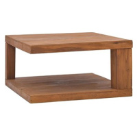 SHUMEE Konferenční stolek 65 × 65 × 33 cm masivní teakové dřevo, 326127
