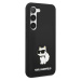 Zadní kryt Karl Lagerfeld Liquid Silicone Choupette NFT pro Samsung Galaxy S23, black