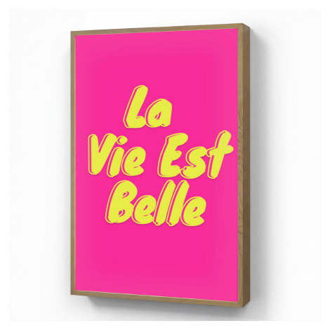 OnlyWow NÁSTĚNNÁ LAMPA S AKUMULÁTOREM Citace - Retro - Pink 60x90 cm