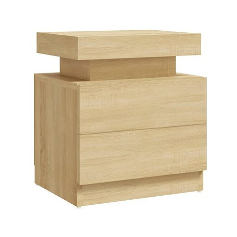 SHUMEE Noční stolek dub sonoma 45 × 35 × 52 cm dřevotříska, 326852