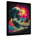 Obraz na zeď - Wave Collection - Neon Whirlpool, 34.3 × 44.5 cm