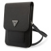 Guess PU Saffiano Triangle Logo Phone Bag černé