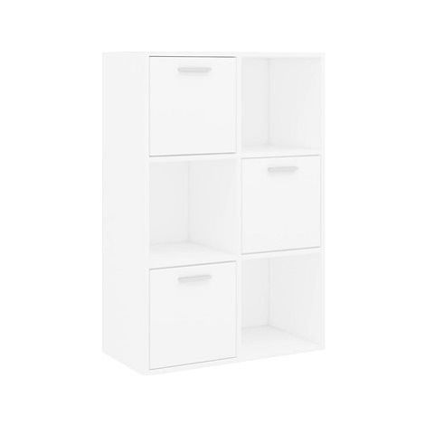 Shumee úložná skříňka bílá 60×29,5×90 cm dřevotříska, 801134