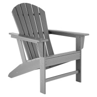 tectake 403791 zahradní židle - světle šedá - světle šedá