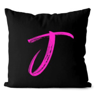 Impar písmeno J, barva iniciály růžová