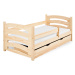 Dětská postel Mela 80 x 160 cm, borovice Rošt: Bez roštu, Matrace: Bez matrace