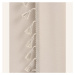 Světle béžový závěs Lara na stříbrných kolečkách se střapci 140 x 260 cm