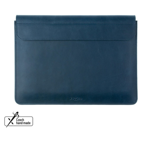FIXED Oxford kožené pouzdro Apple MacBook Air 13,6" (2022) M2, modré