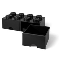 LEGO Úložný box 8 s šuplíky - černá