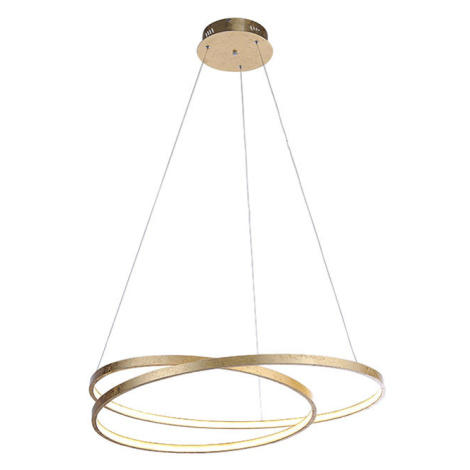 Designová závěsná lampa zlatá 72 cm včetně LED stmívatelné - Rowan Paul Neuhaus