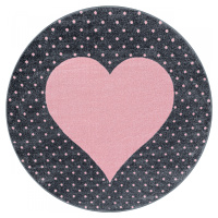 Ayyildiz koberce Dětský kusový koberec Bambi 830 pink kruh - 160x160 (průměr) kruh cm