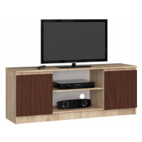 Stolek pod TV RTV 140 2D 1P sonoma / wenge