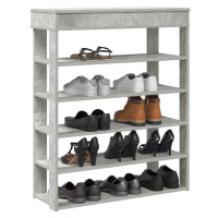 vidaXL Shoe Rack betonově dub 80x30x98 cm kompozitní dřevo