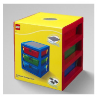 Organizér LEGO se třemi zásuvkami - červený SmartLife s.r.o.