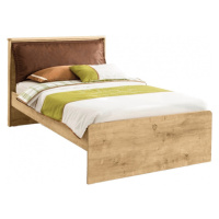 Studentská postel s polštářem cody 120x200cm - dub světlý