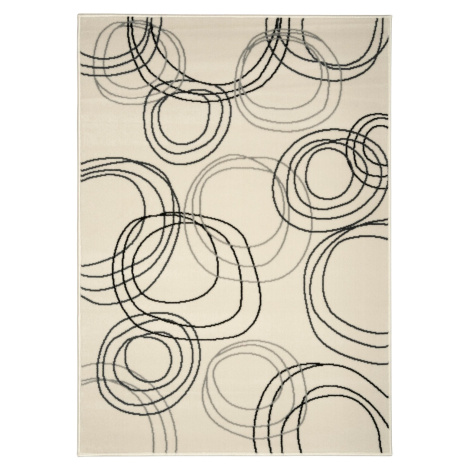 Alfa Carpets  Kusový koberec Kruhy cream - 190x280 cm