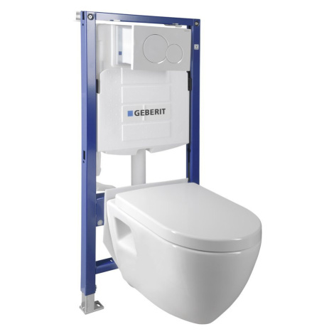 WC SADA závěsné WC NERA s podomítkovou nádržkou GEBERIT do sádrokartonu WC-SADA-16 AQUALINE