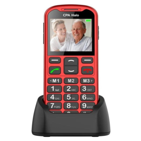 Tlačítkový telefon pro seniory CPA Halo 19, červená Myphone