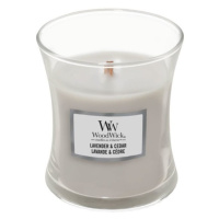 Vonná svíčka WoodWick malá - Lavender & Cedar