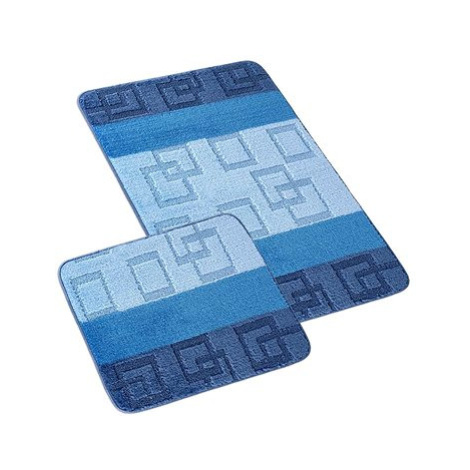 BELLATEX Sada Bany 60 × 100 cm + 60 × 50 cm kostky modré