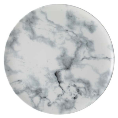 Bílo-černý porcelánový dezertní talíř Villeroy & Boch Marmory, ø 21 cm