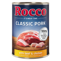 Rocco Classic Pork 24 x 400g - výhodné balení - hovězí a kuřecí