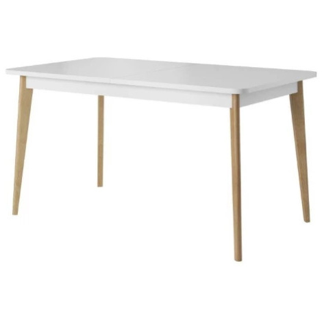 Rozkládací jídelní stůl Nordi 140x80 cm, dub/bílý Asko