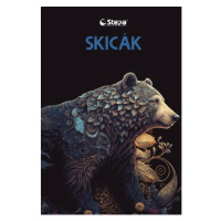 Skicák A3 - 20 listů, 180 g/m2 - černý