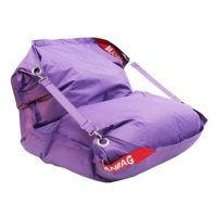 BeanBag Sedací pytel 189×140 comfort s popruhy violet