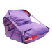 BeanBag Sedací pytel 189×140 comfort s popruhy violet