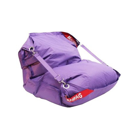 BeanBag Sedací pytel 189×140 comfort s popruhy violet
