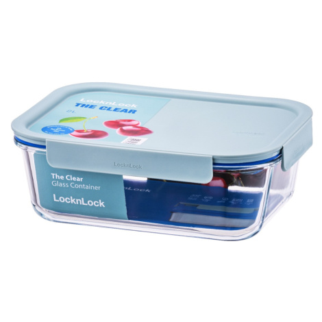 Lock&Lock Clear Dóza obdélníková 2 l borosilikátové sklo 1 ks mint