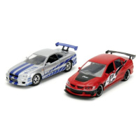 Rychle a zběsile Twin Pack 2006 Mitsubishi Lancer Evo IX + Brianův 2002 Nissan Skyline GTR