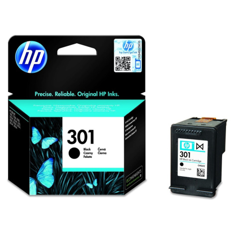 HP 301 Black Ink Cartridge Černá